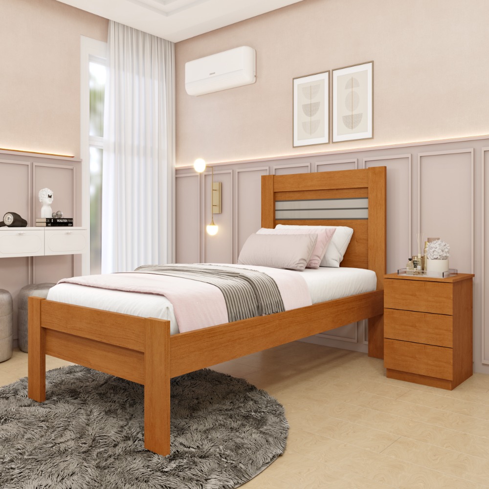 Cama Solteiro Safira